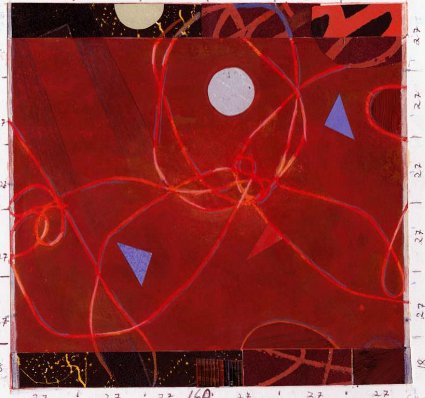 Skiss till gobeläng "sammanhang" 160x155cm